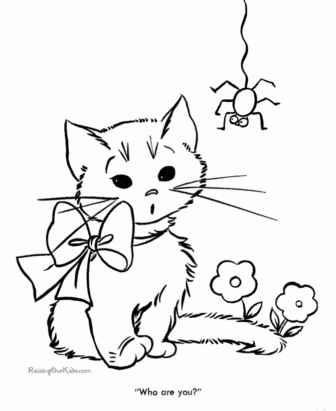 kitten coloring page free kitten coloring page free