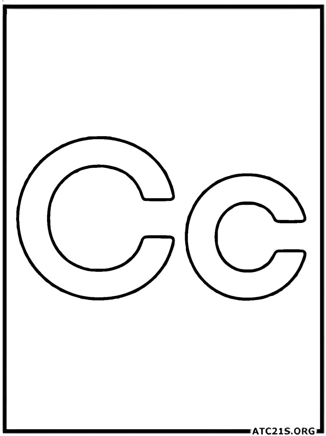 Free Letter C Coloring Pages Download ATC21S