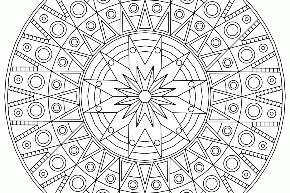 Free Mandala Coloring Pages For Adults Coloring Home