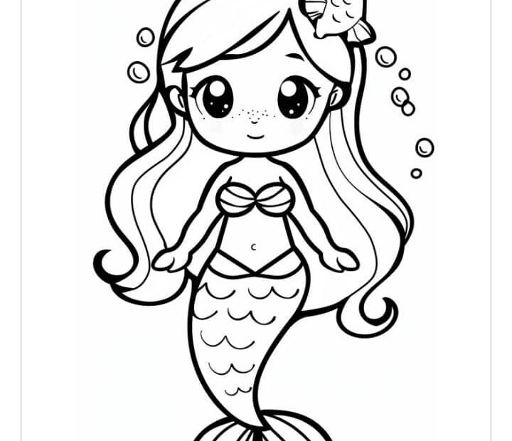 Free Mermaid Coloring Pages For Kids And Adults Mermaid Coloring