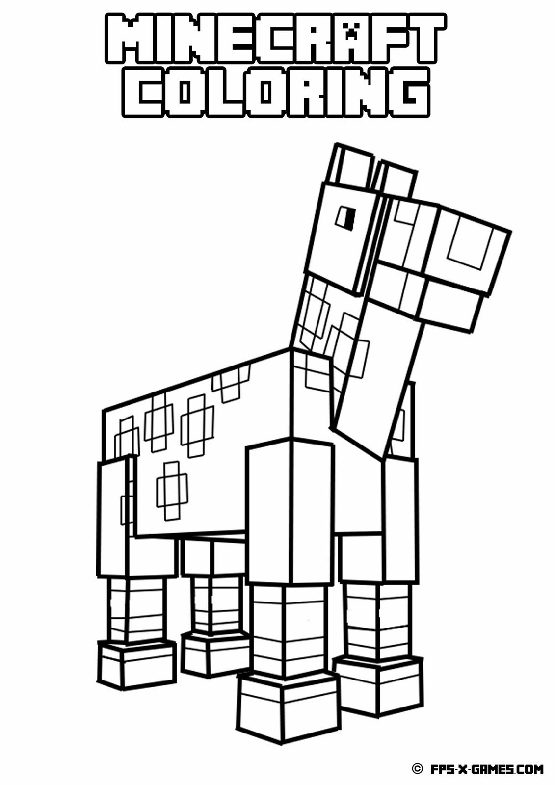 Free Minecraft Drawing To Download And Color Minecraft Coloring Pages Free Minecraft Drawing To Download And Color Minecraft Coloring Pages