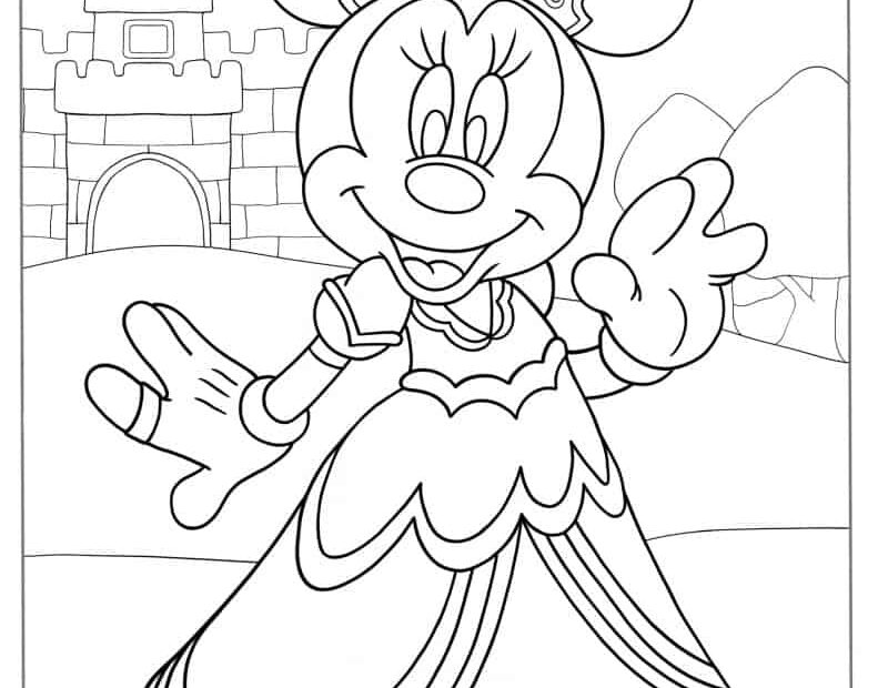 Free Minnie Mouse Pictures To Color Printable Infoupdate