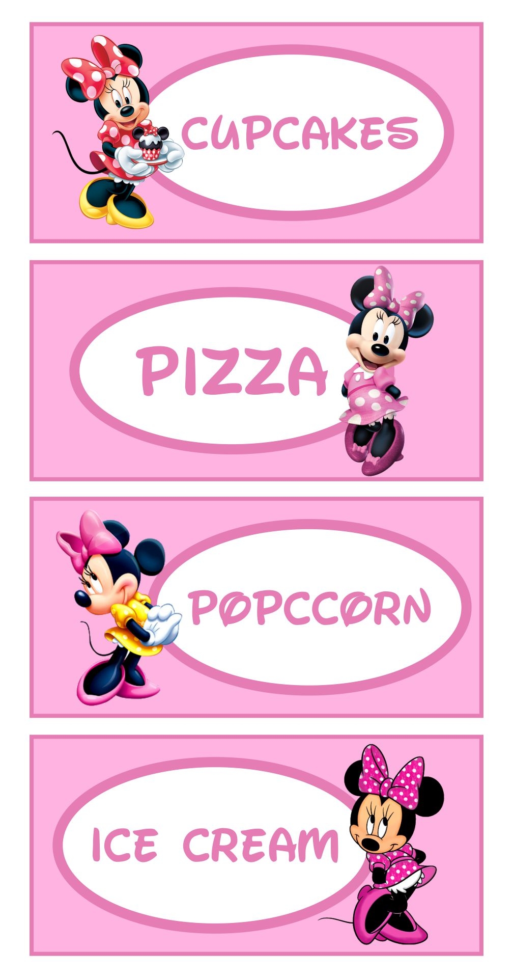 Free Minnie Mouse Printable Labels Printable Online