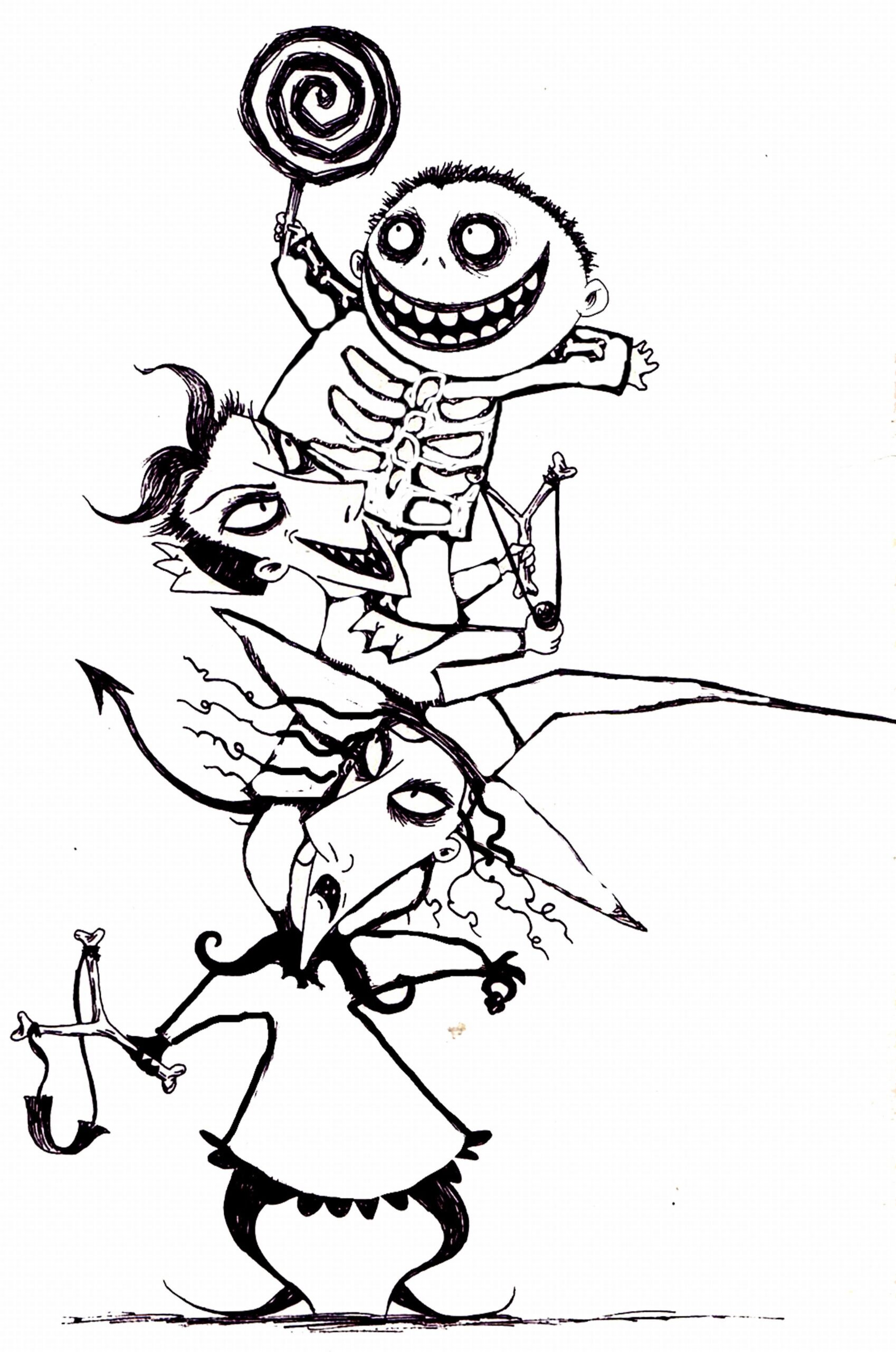 nightmare before christmas coloring pictures nightmare before christmas coloring pictures