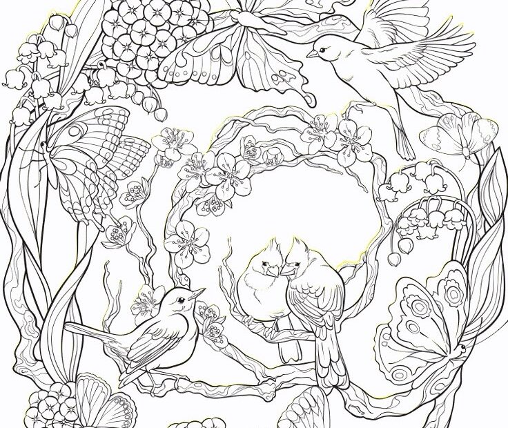 Free Online Flower Coloring Pages For Adults