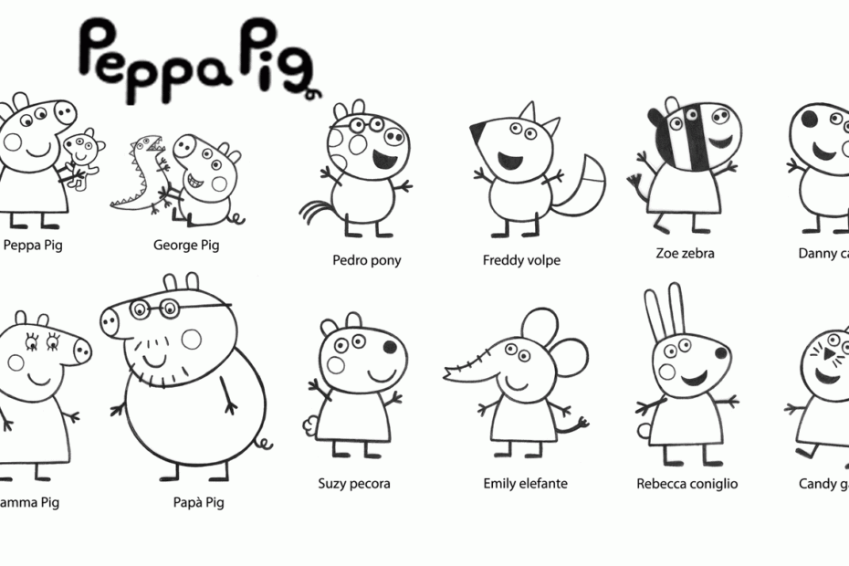 Free Peppa Pig Printable Coloring Pages Coloring Home