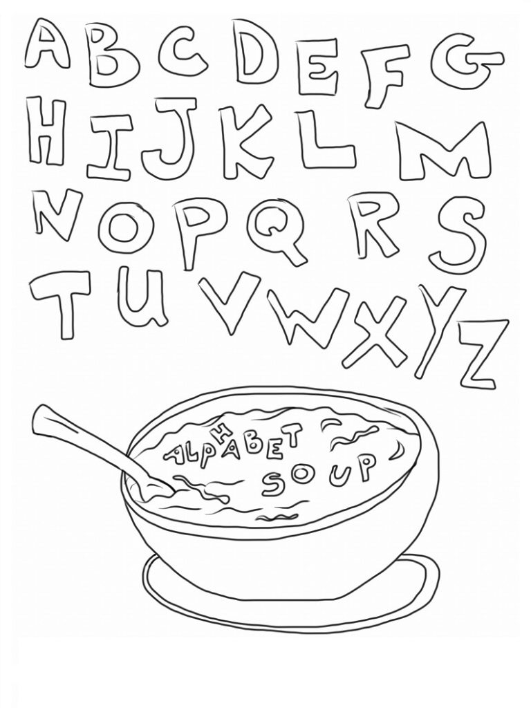 abc coloring pages printable