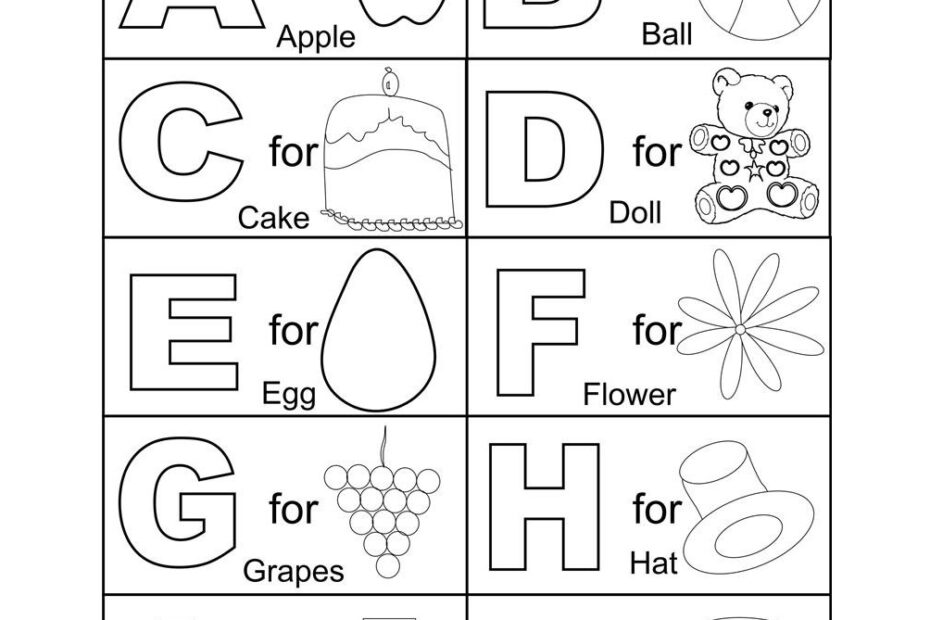 Free Printable Abc Coloring Pages For Kids