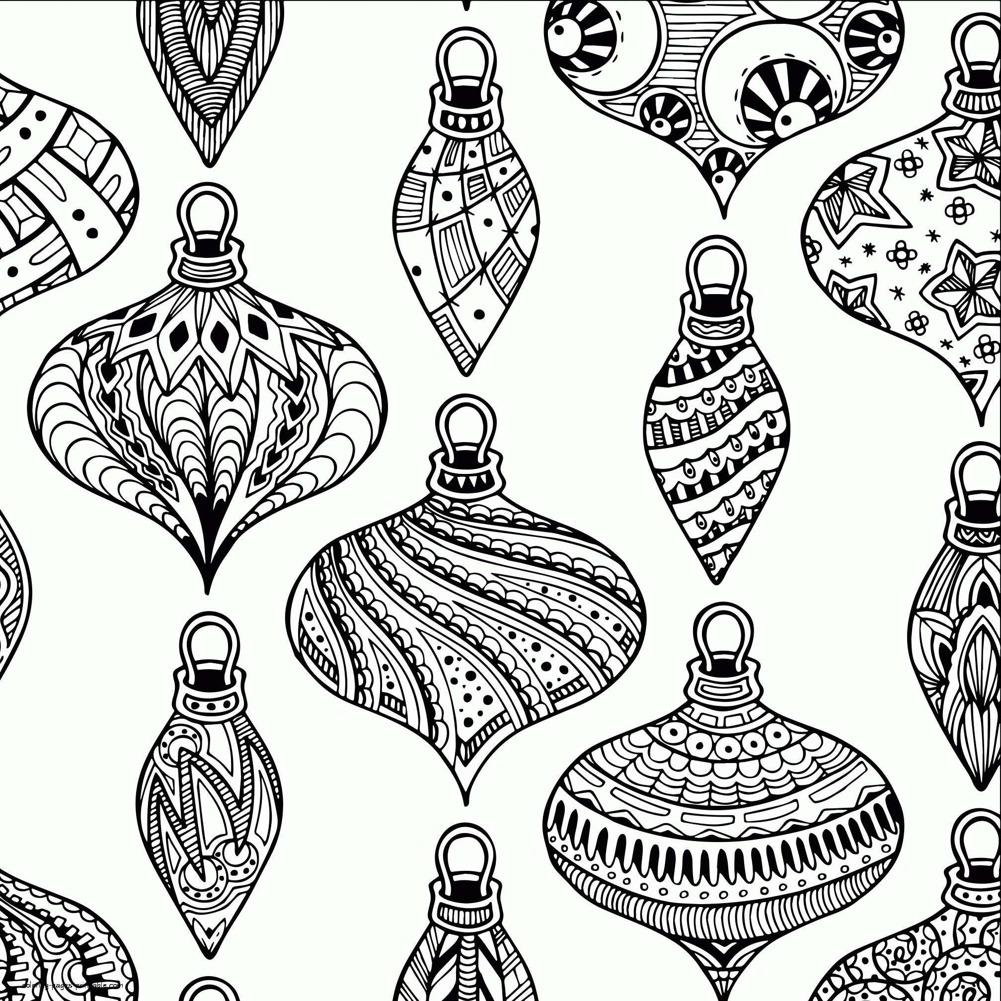 Free Printable Adult Christmas Coloring Pages With Ornament COLORING Free Printable Adult Christmas Coloring Pages With Ornament COLORING