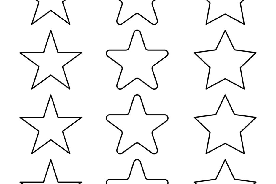 Free Printable American Flag Star Template Printable Templates