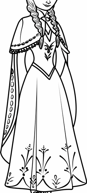 Free Printable Anna Coloring Page Coloring Pages