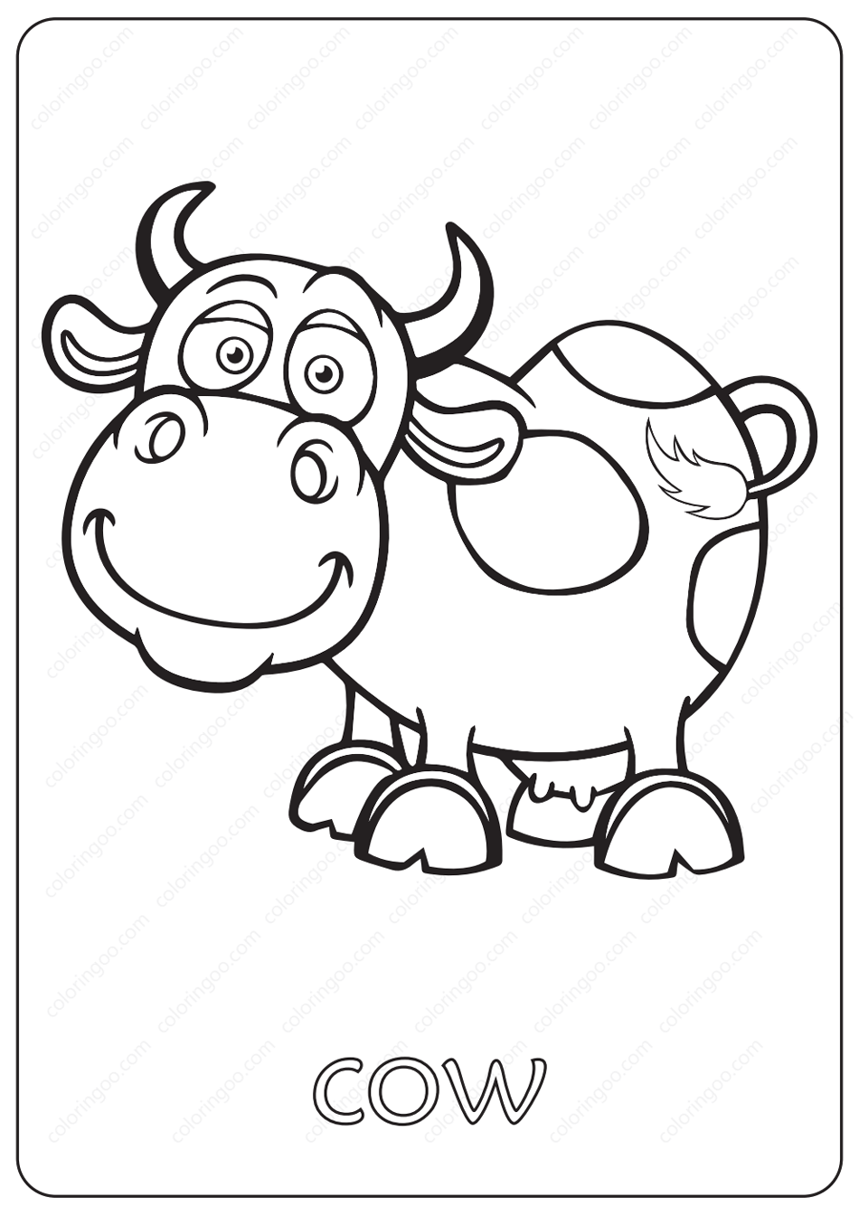 Free Printable Baby Cow Coloring Pages Free Printable Baby Cow Coloring Pages