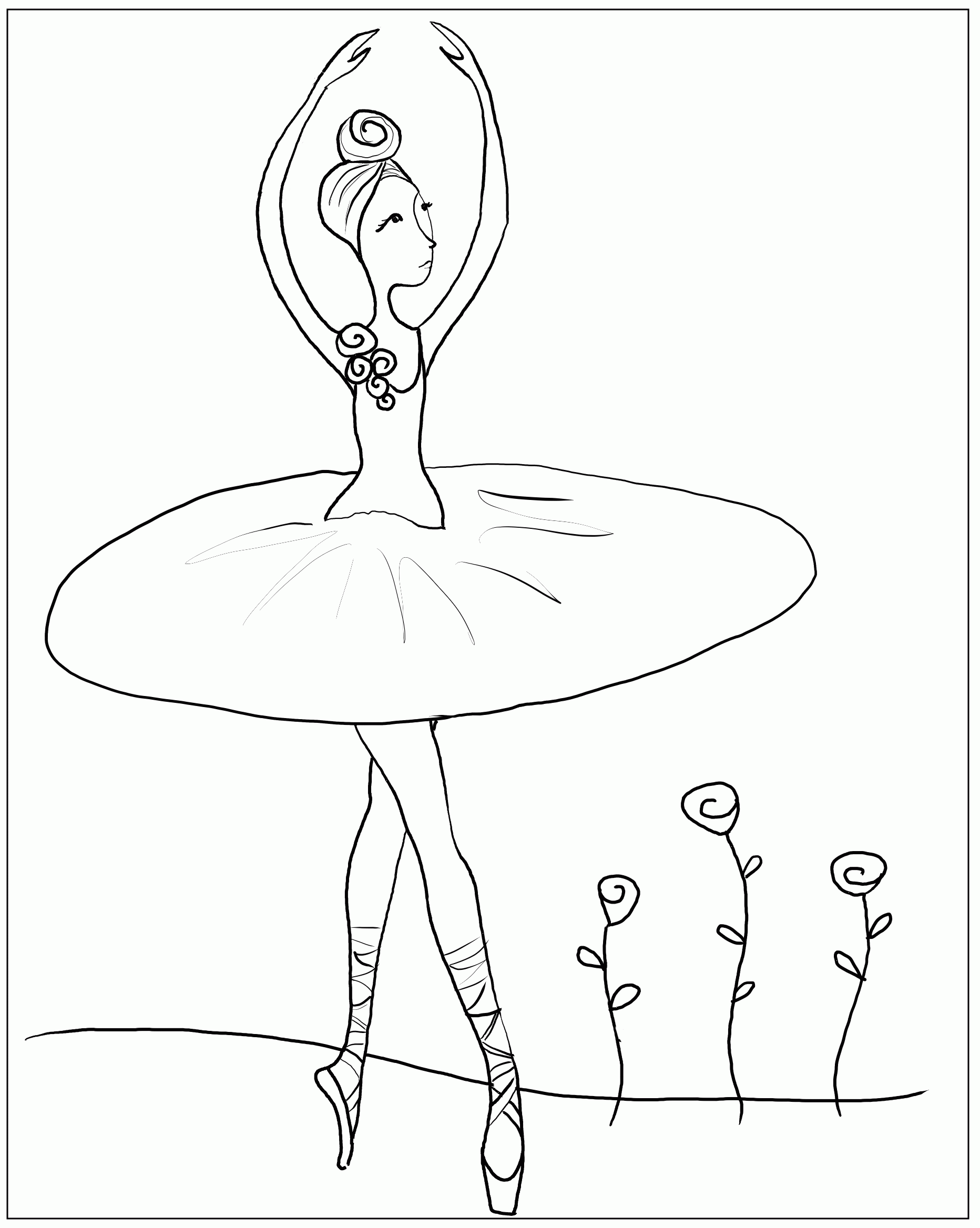 Free Printable Ballet Coloring Pages Coloring Home Free Printable Ballet Coloring Pages Coloring Home
