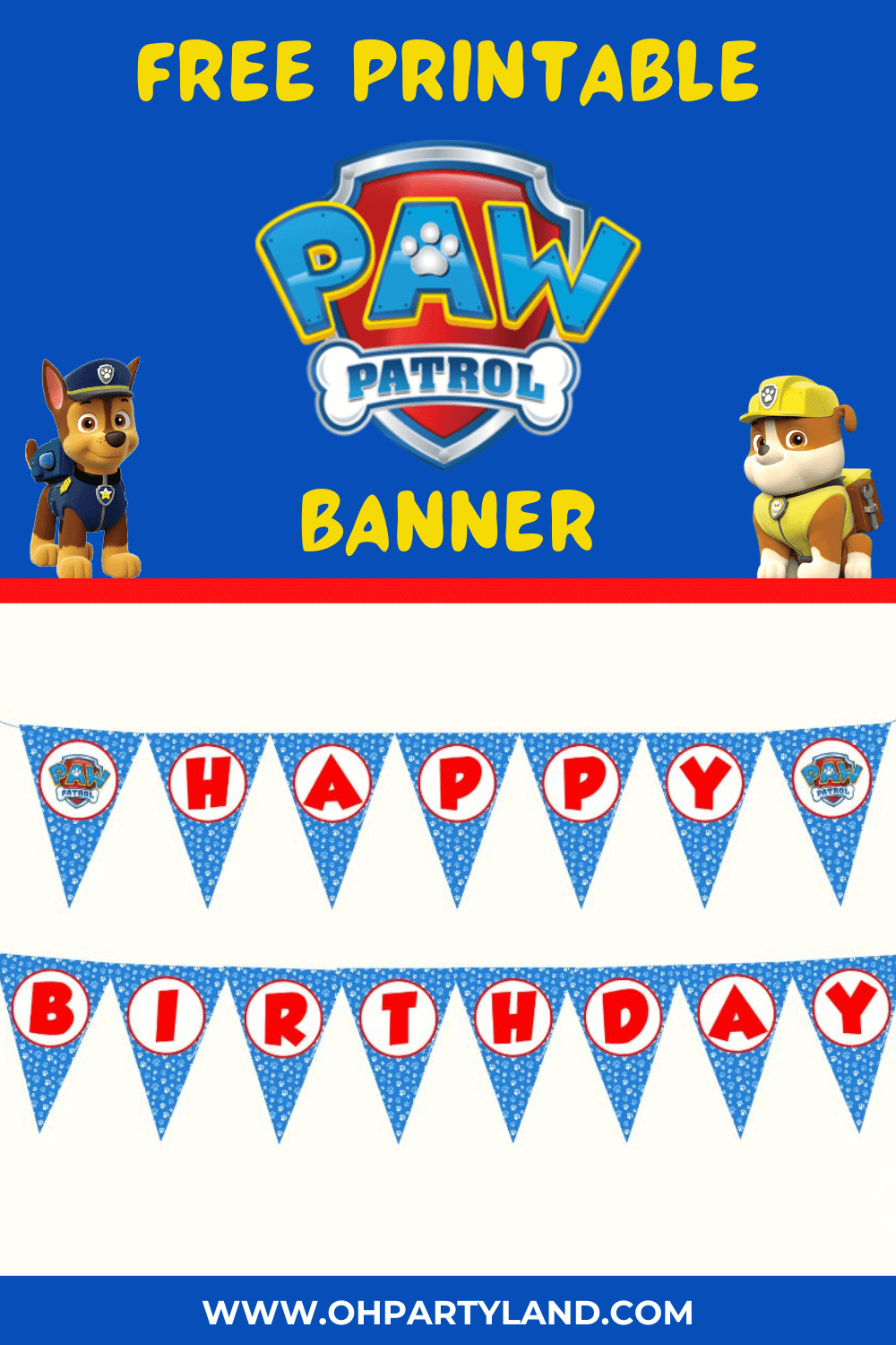 Free Printable Banner Paw Patrol Download Free Printable Banner Paw 