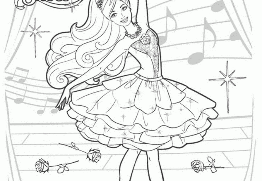 Free Printable Barbie Coloring Sheets Printable Templates 14592 The