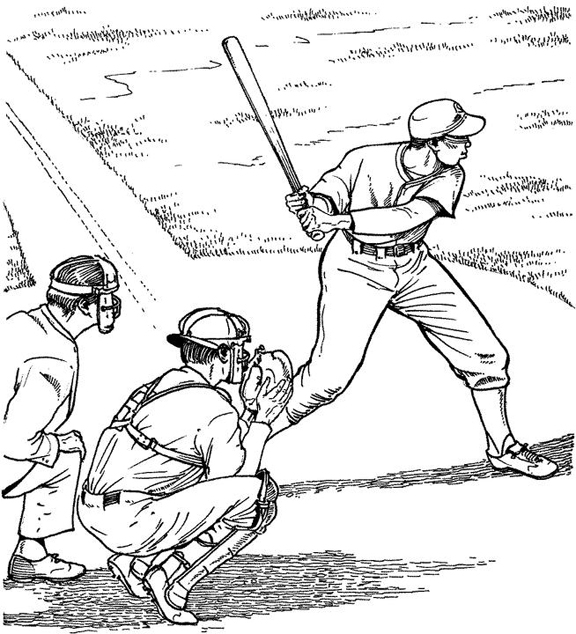 free coloring page baseball