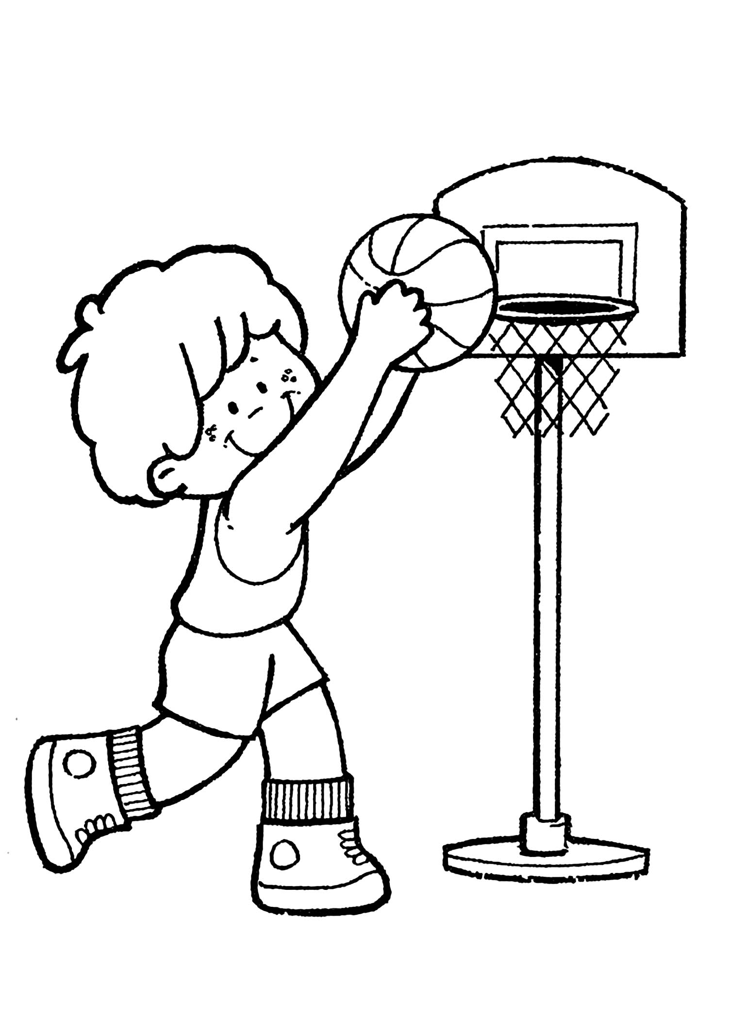 Free Printable Basketball Coloring Pages Free Printable Basketball Coloring Pages