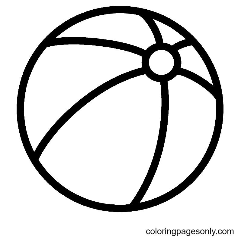 Free Printable Beach Ball Coloring Pages Free Printable Beach Ball Coloring Pages