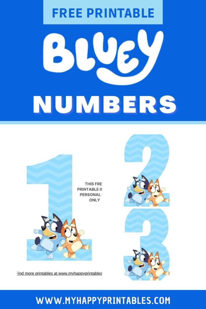 Free Printable Bluey Numbers My Happy Printables Free Printable Bluey Numbers My Happy Printables