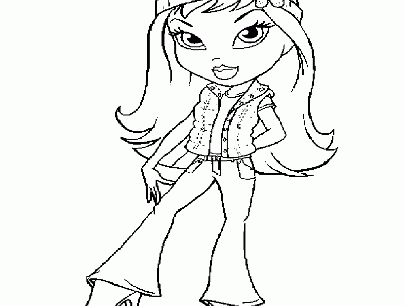 Free Printable Bratz Coloring Pages Coloring Home