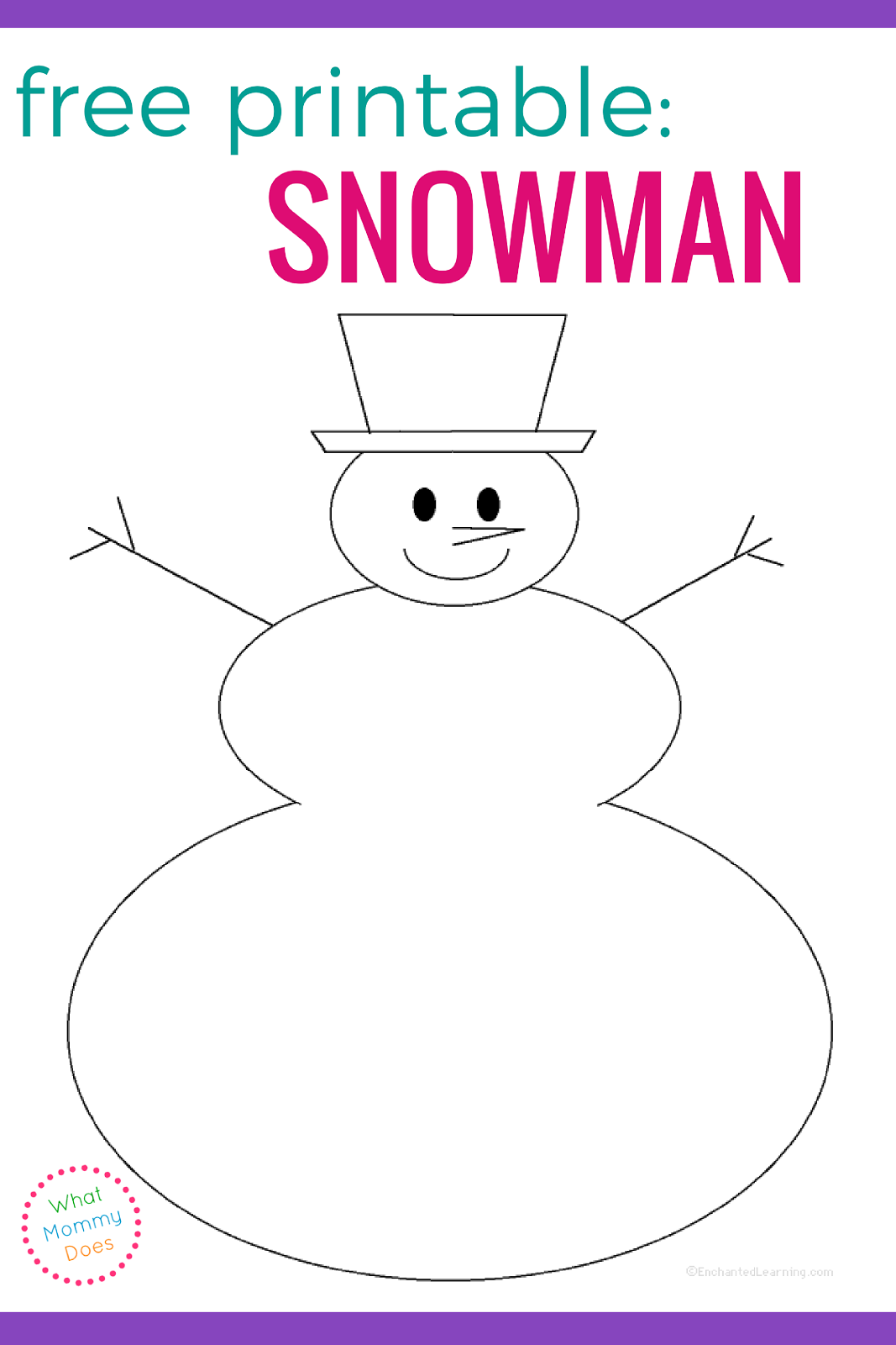 Free Printable Build A Snowman Template Printable Templates