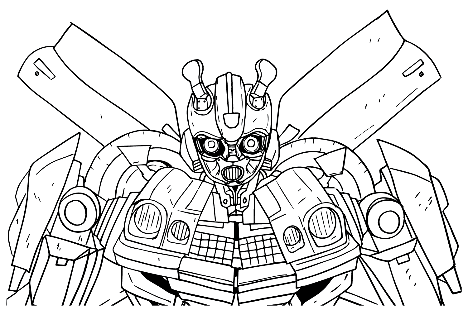 Free Printable Bumblebee Transformer Coloring Pages Printable 