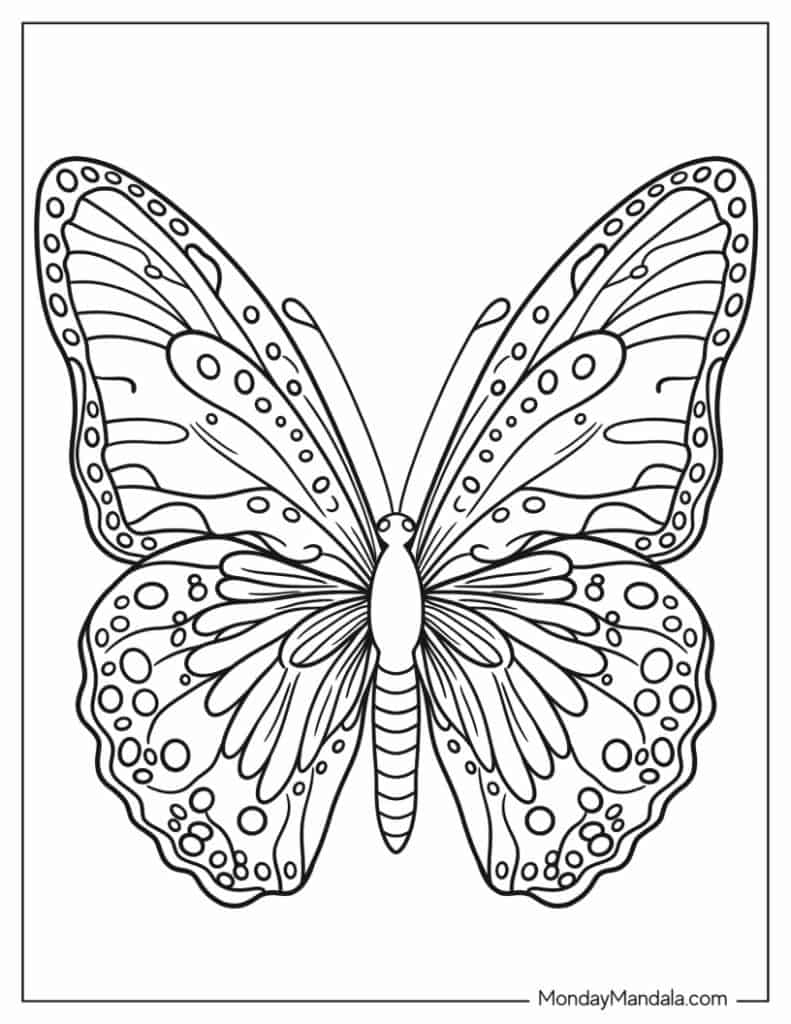 Free Printable Butterfly Coloring Pages FREE Printables Free Printable Butterfly Coloring Pages FREE Printables