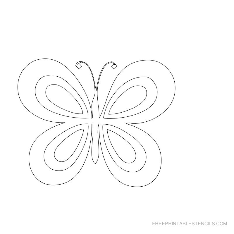 Free Printable Butterfly Stencil Templates Free Printable Butterfly Stencil Templates