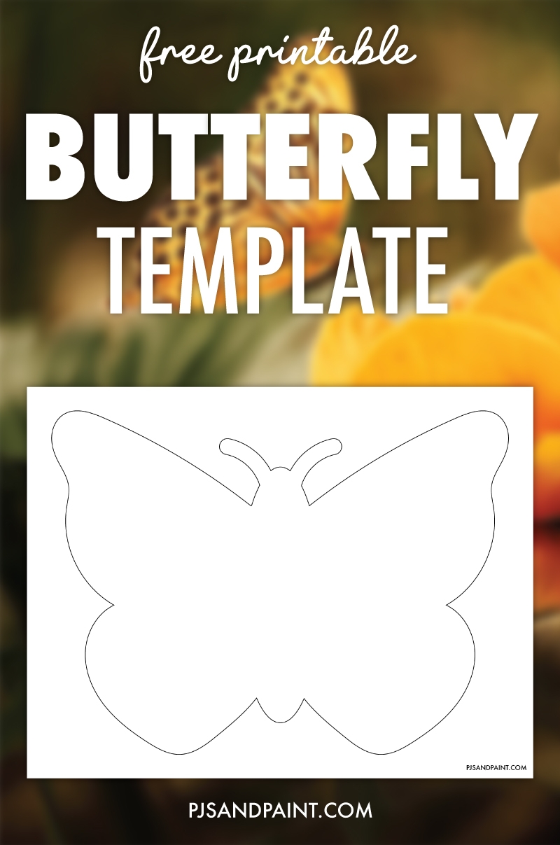 Free Printable Butterfly Template Pjs And Paint Free Printable Butterfly Template Pjs And Paint