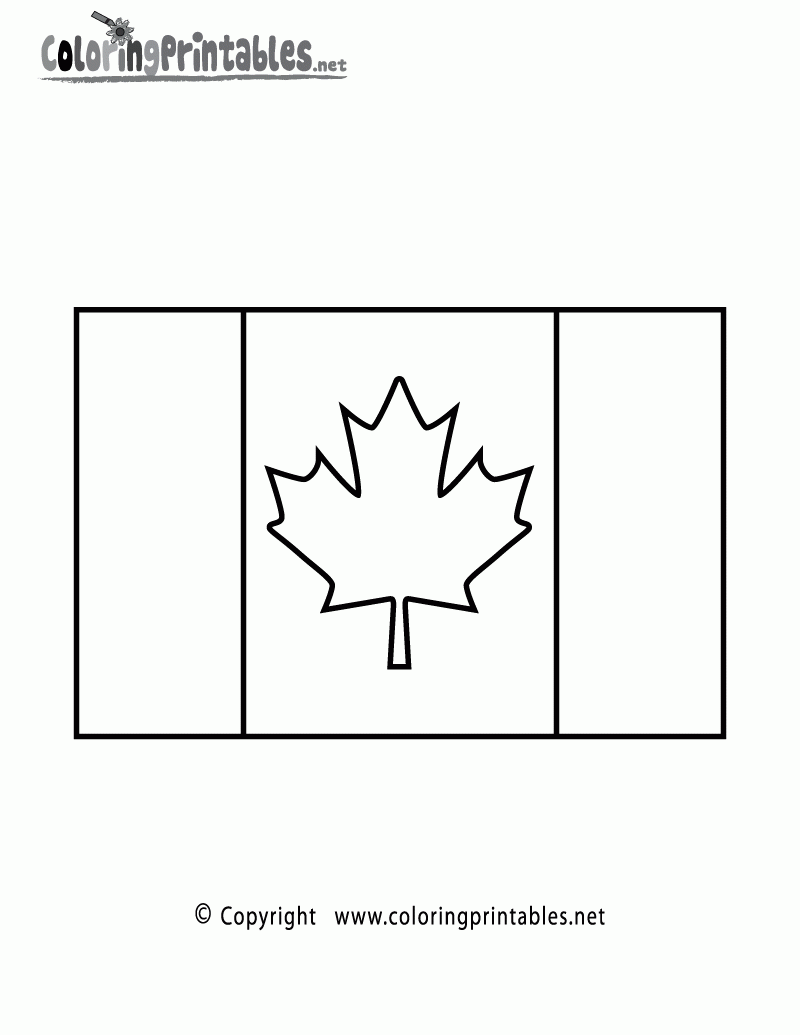 Free Printable Canada Flag Coloring Page Free Printable Canada Flag Coloring Page