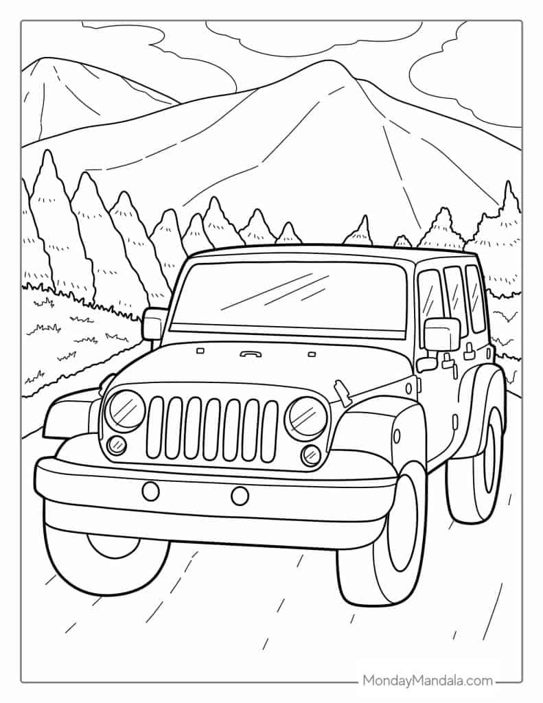 Free Printable Car Coloring Pages Free Printable Car Coloring Pages