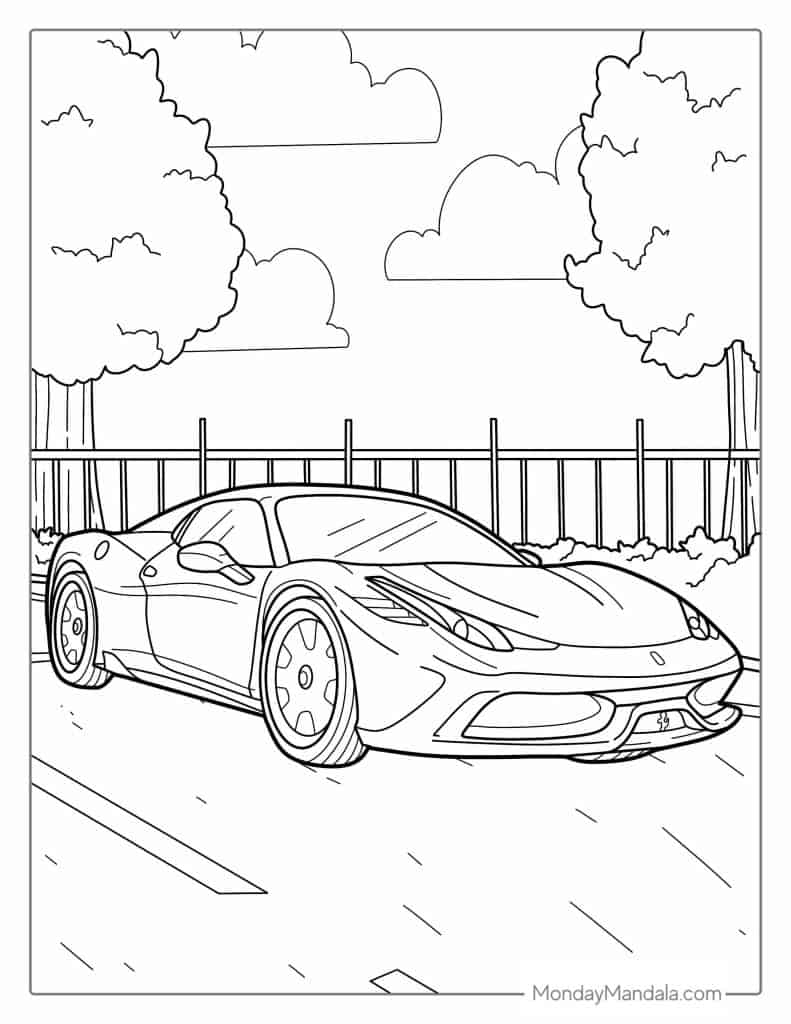 Free Printable Car Coloring Pages Free Printable Car Coloring Pages