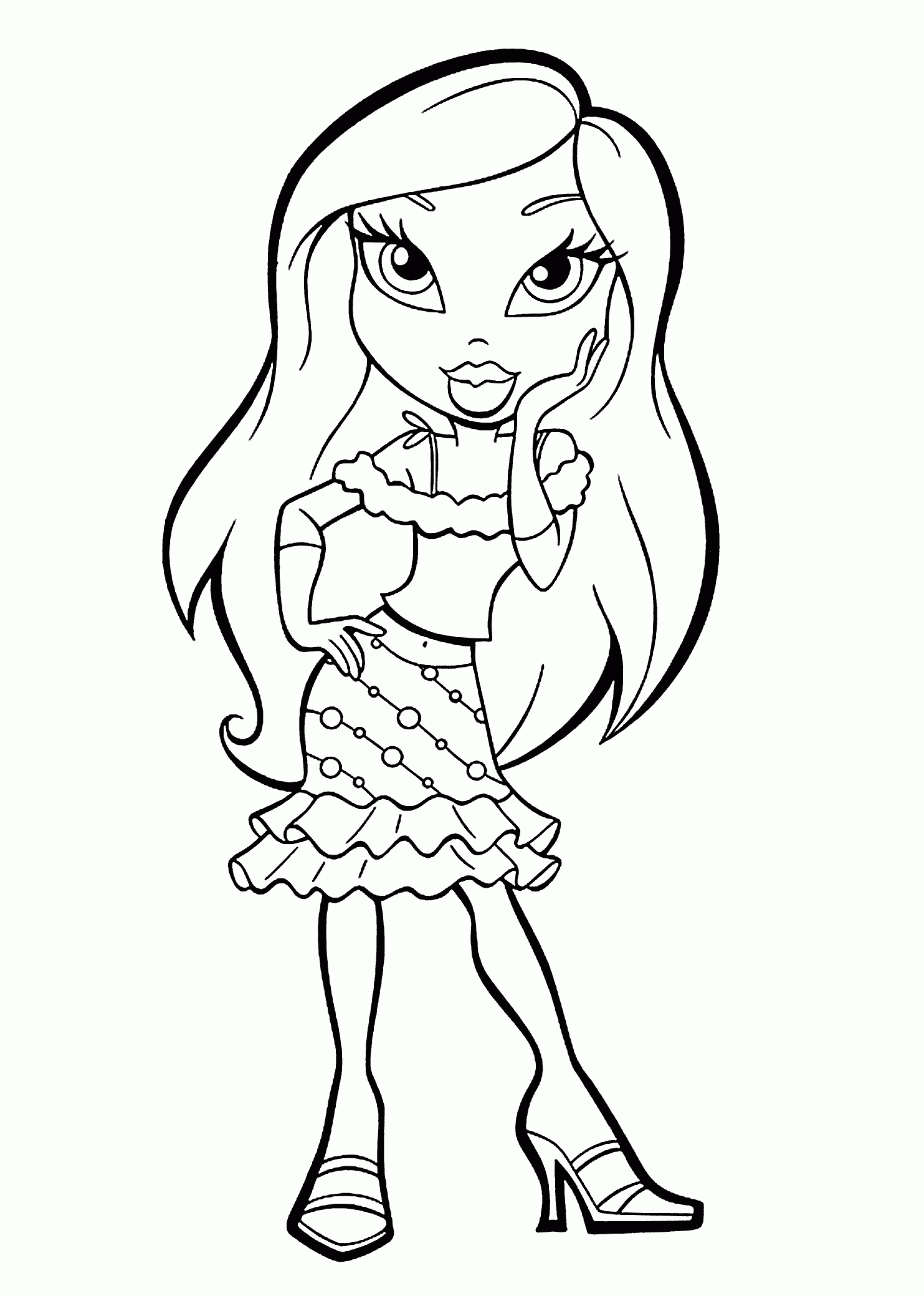 printable cartoon characters coloring pages