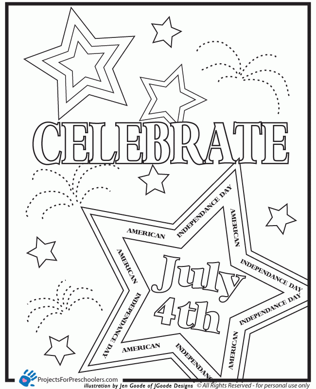Free Printable Celebrate July 4th Coloring Page Coloring Home Free Printable Celebrate July 4th Coloring Page Coloring Home