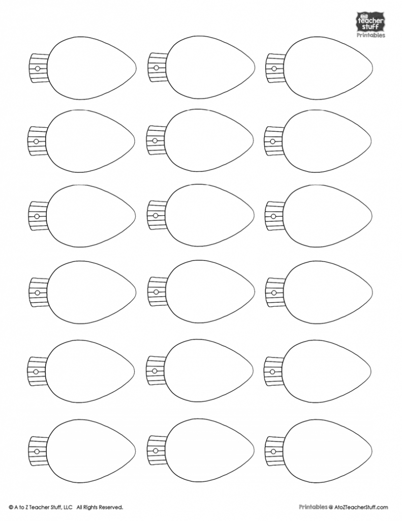 Free Printable Christmas Lights Coloring Pages Free Printable