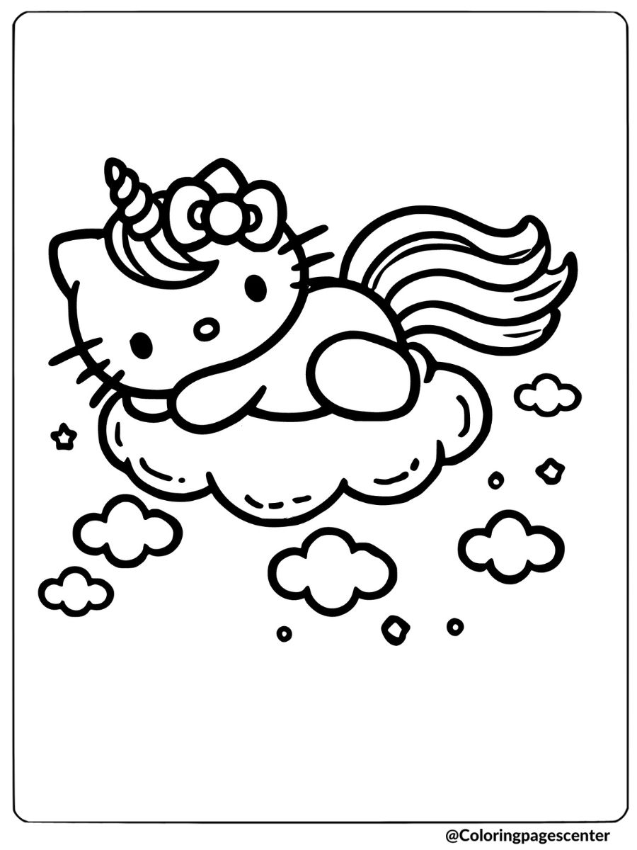 Free Printable Christmas Unicorn Coloring Pages