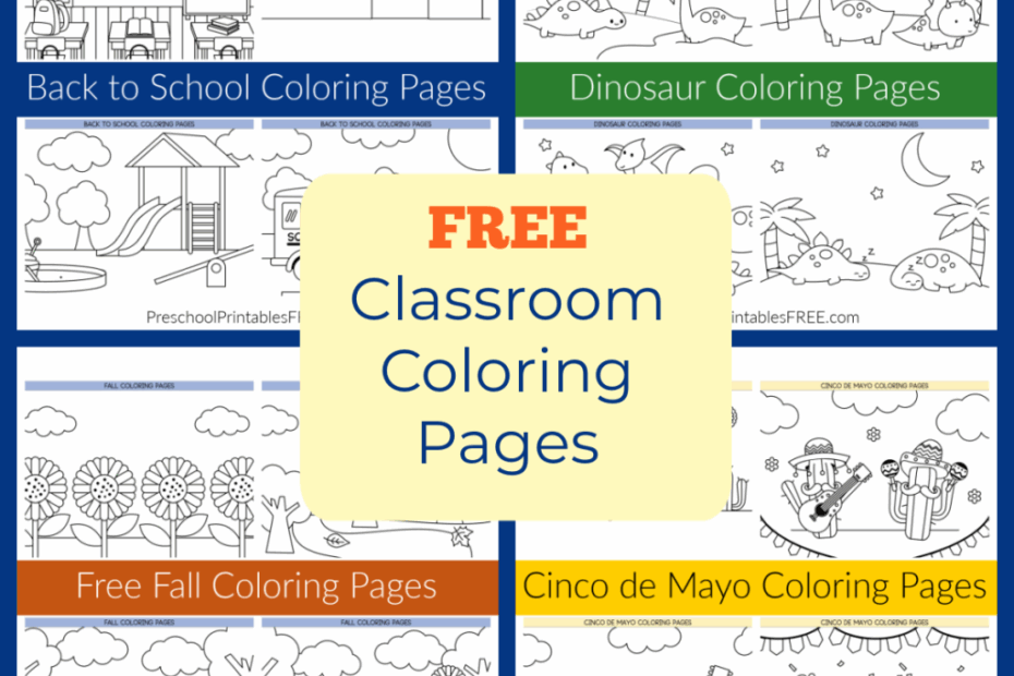 Free Printable Classroom Coloring Pages For Kids Free Preschool