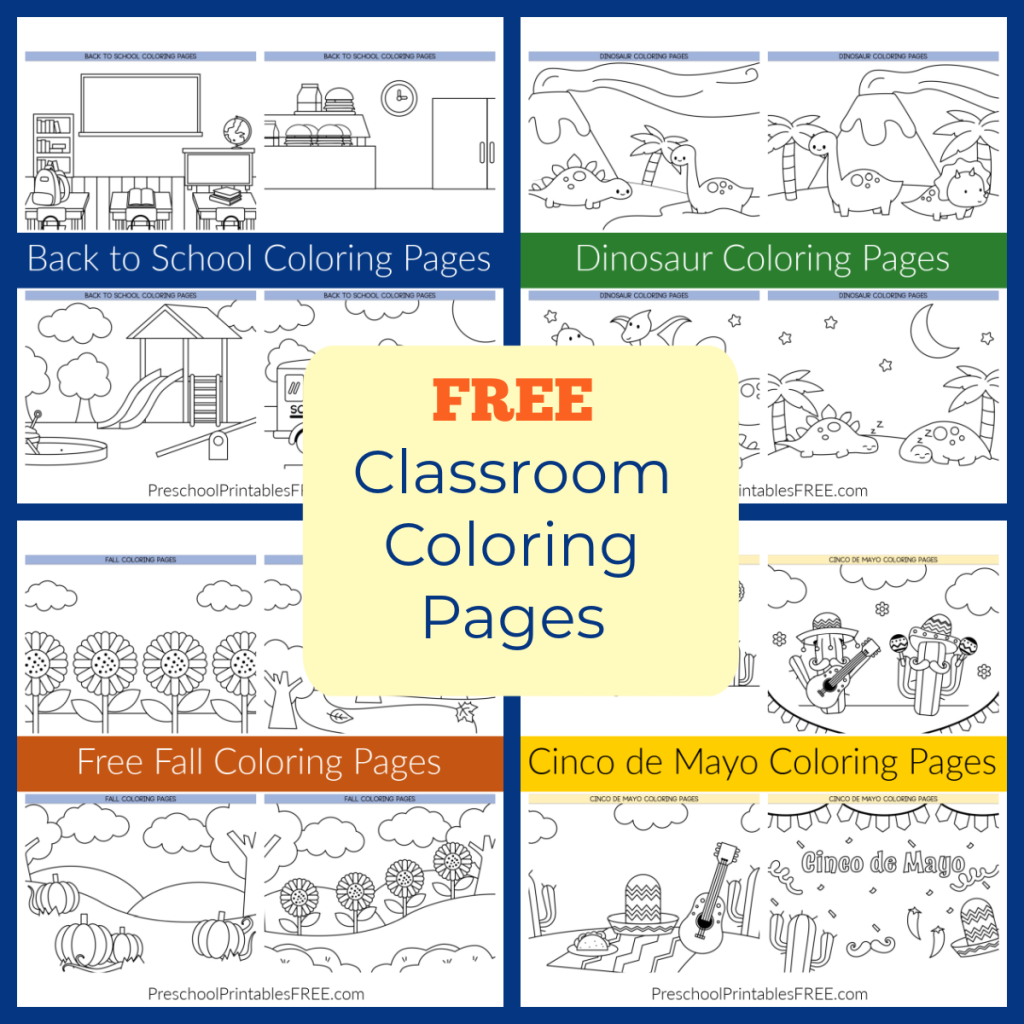 Free Printable Classroom Coloring Pages For Kids Free Preschool Free Printable Classroom Coloring Pages For Kids Free Preschool