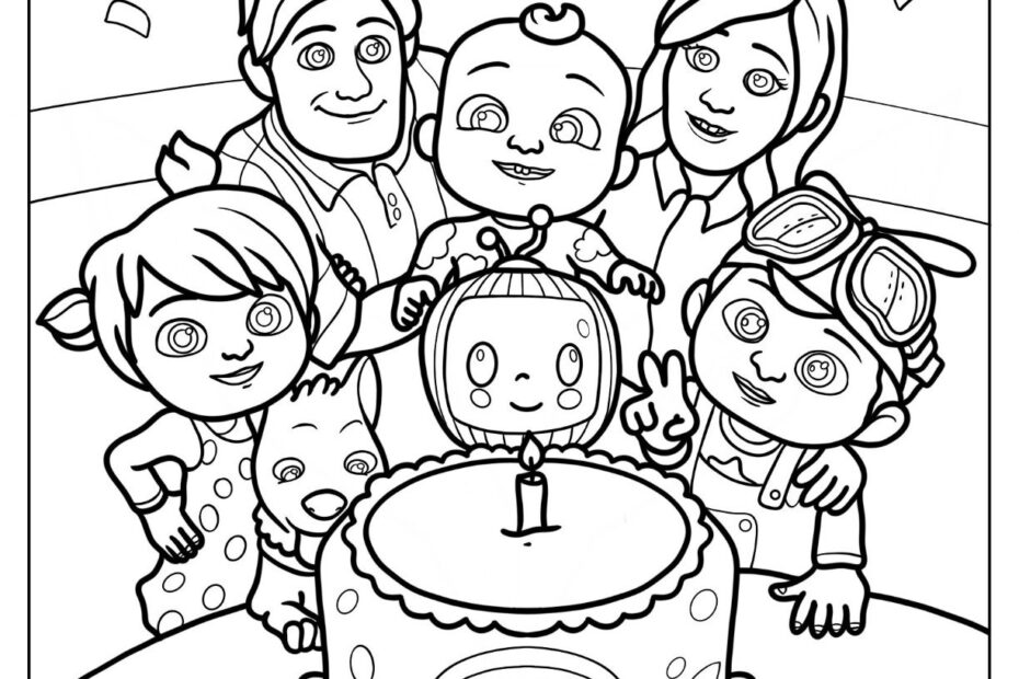 Free Printable Cocomelon Coloring Pages Printable Coloring Pages
