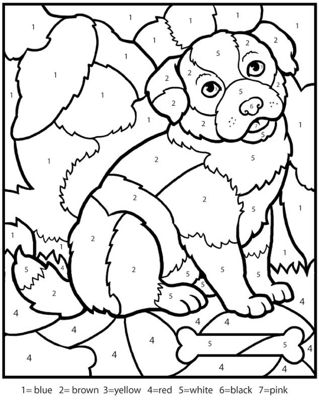 free printable coloring number worksheets