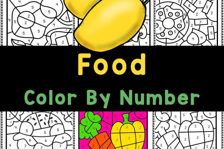 Free Printable Color By Number Sheets Free Coloring Sheet Printables
