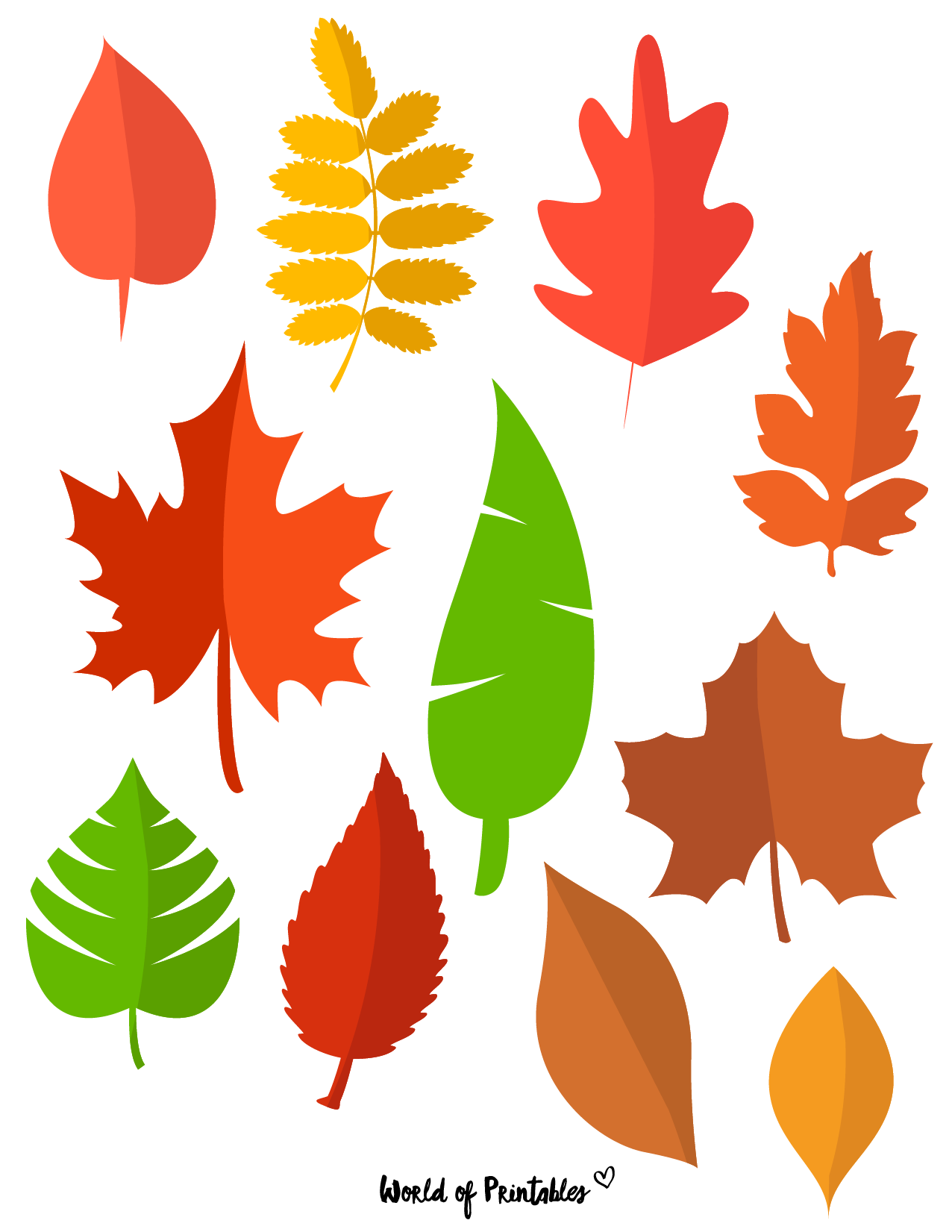Free Printable Colored Leaves Printable Templates Vrogue co
