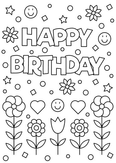 Free Printable Coloring Happy Birthday Mom Cards Download Free Free Printable Coloring Happy Birthday Mom Cards Download Free