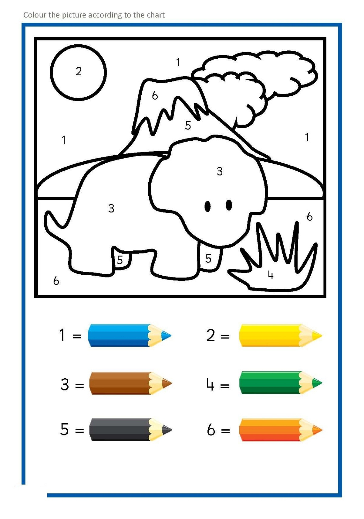 Free Printable Coloring Number Worksheets