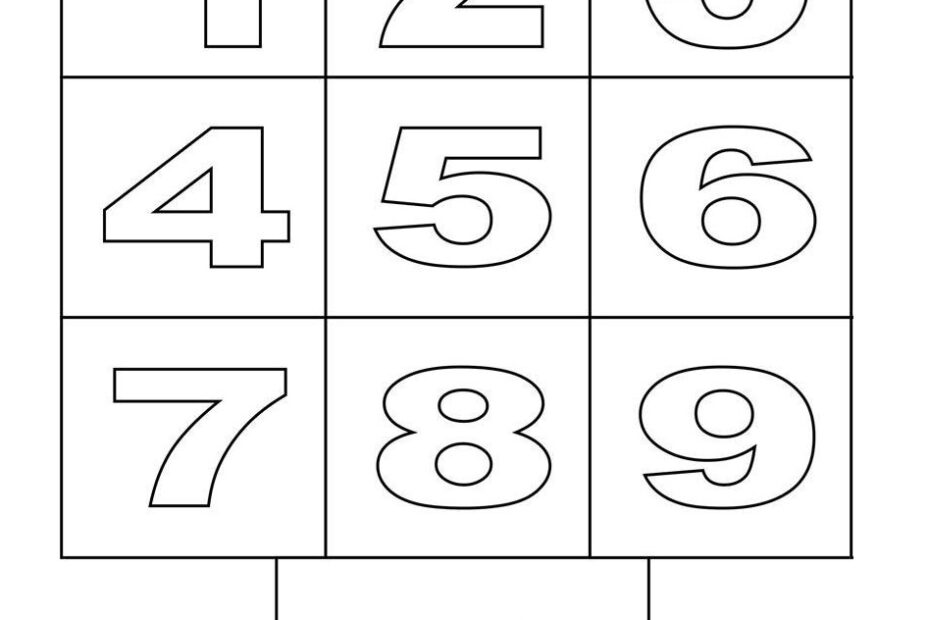 Free Printable Coloring Number Worksheets