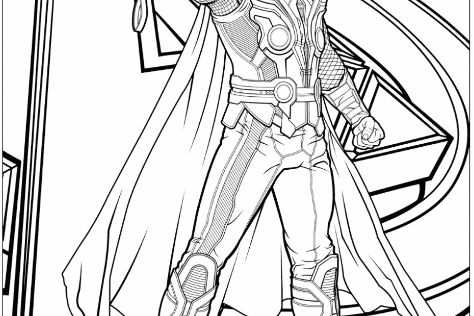 Free Printable Coloring Pages Avengers Coloring Home