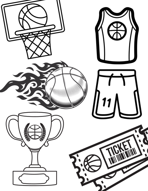free printable basketball color pages free printable basketball color pages