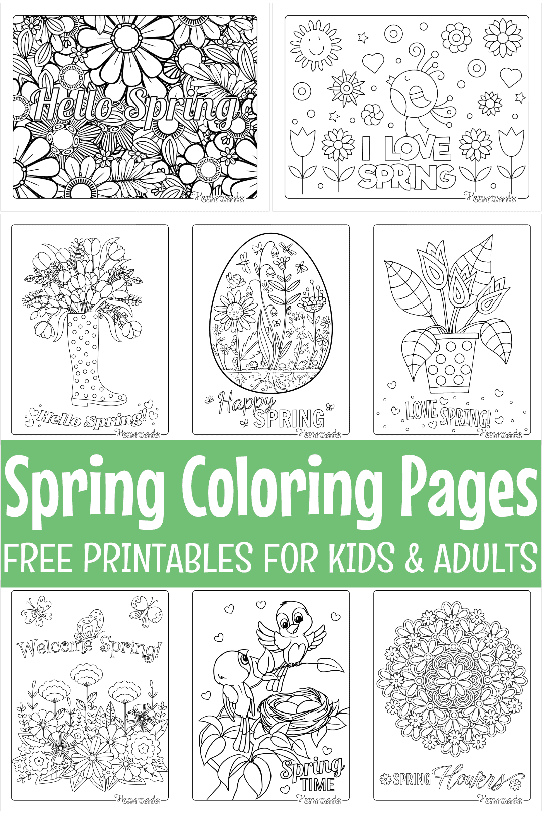 Free Printable Coloring Pages For Spring Free Printable Coloring Pages For Spring