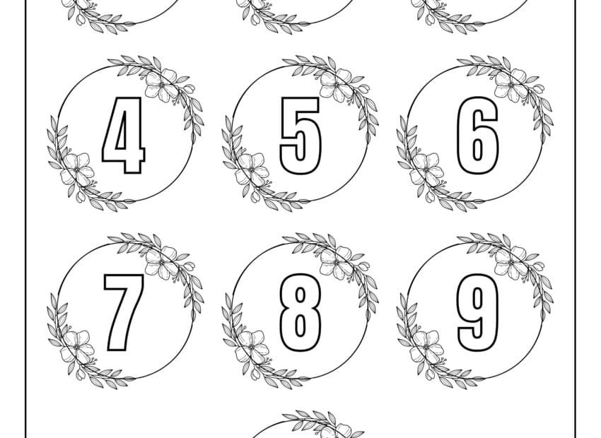 Free Printable Coloring Pages For Toddlers Numbers Infoupdate