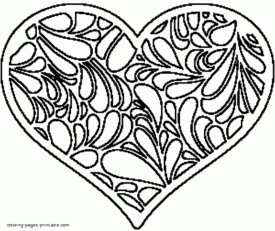 Free Printable Coloring Pages Hearts COLORING PAGES PRINTABLE COM Free Printable Coloring Pages Hearts COLORING PAGES PRINTABLE COM